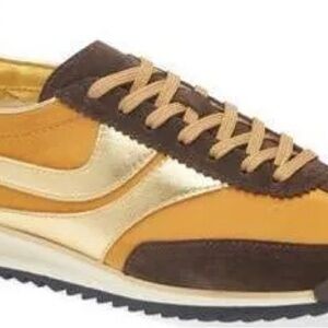 Jeffrey Campbell Gold Brown Vintage Sneakers